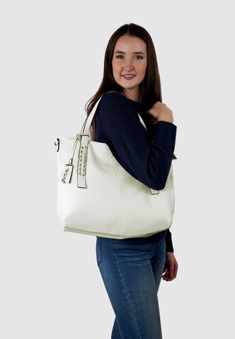 HARPA Shoulder Bag 'ELESA' in White: front