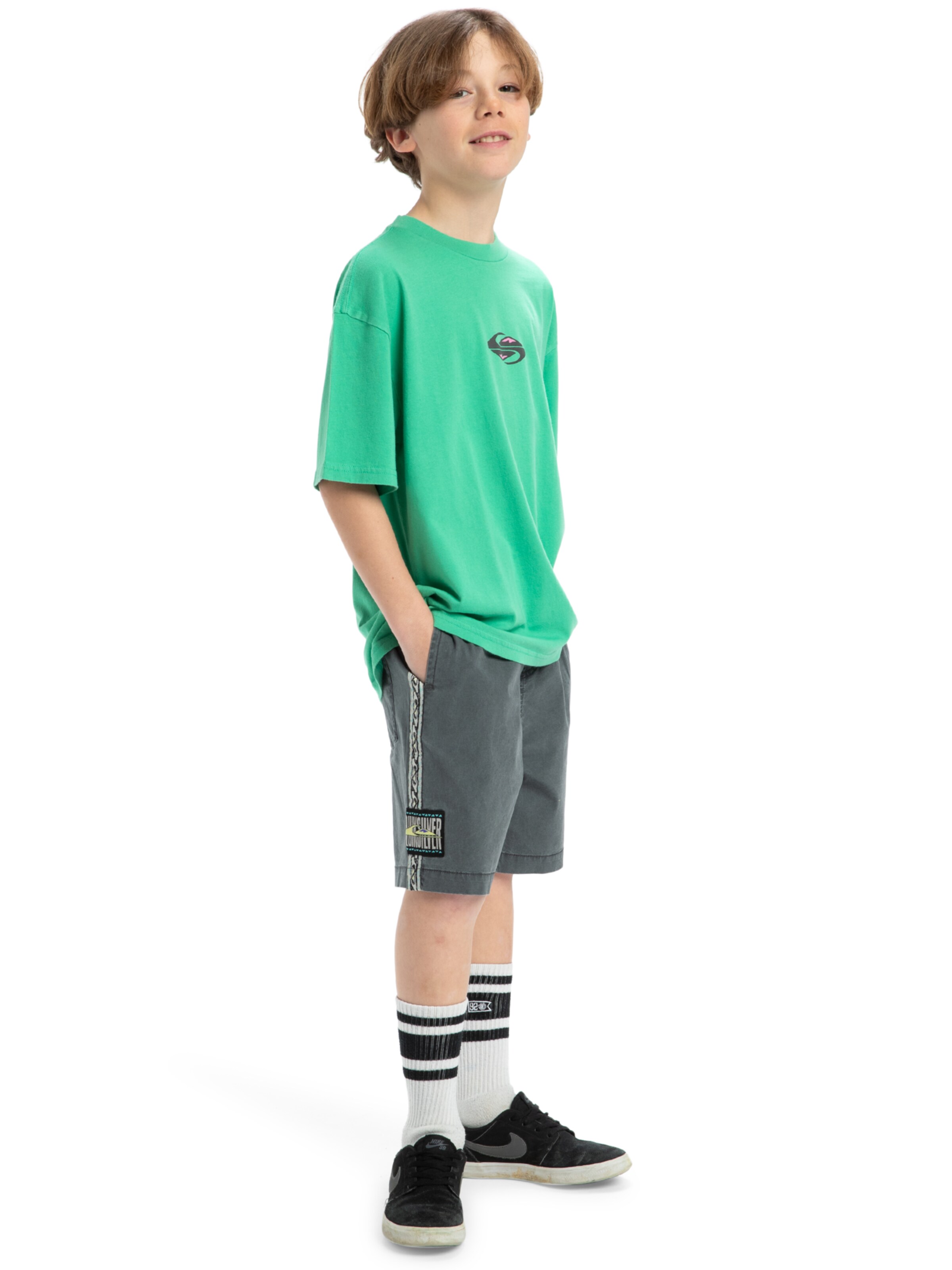 T-Shirt 'Global Heat' QUIKSILVER en vert