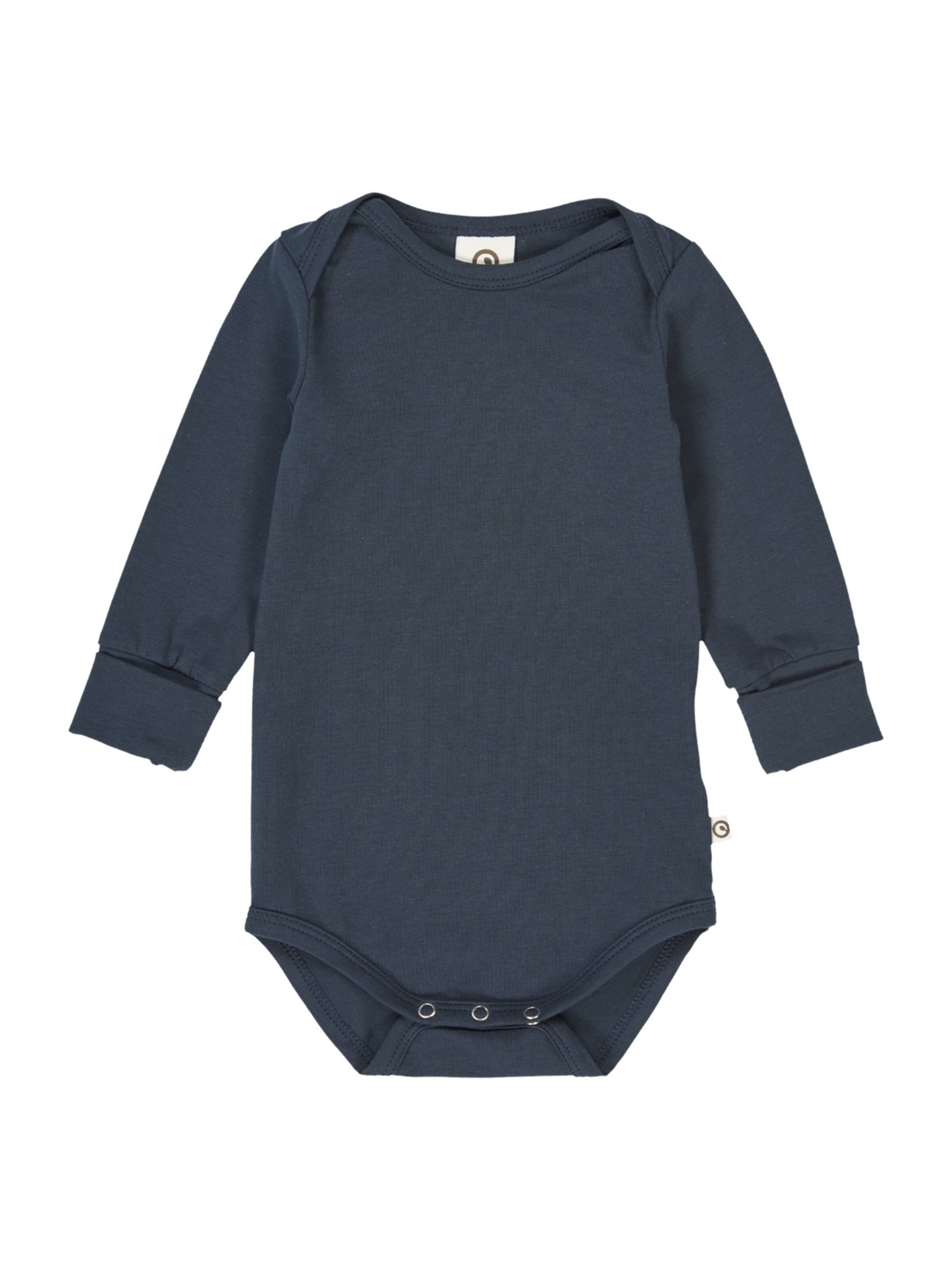 Barboteuse / body Müsli by GREEN COTTON en bleu : devant