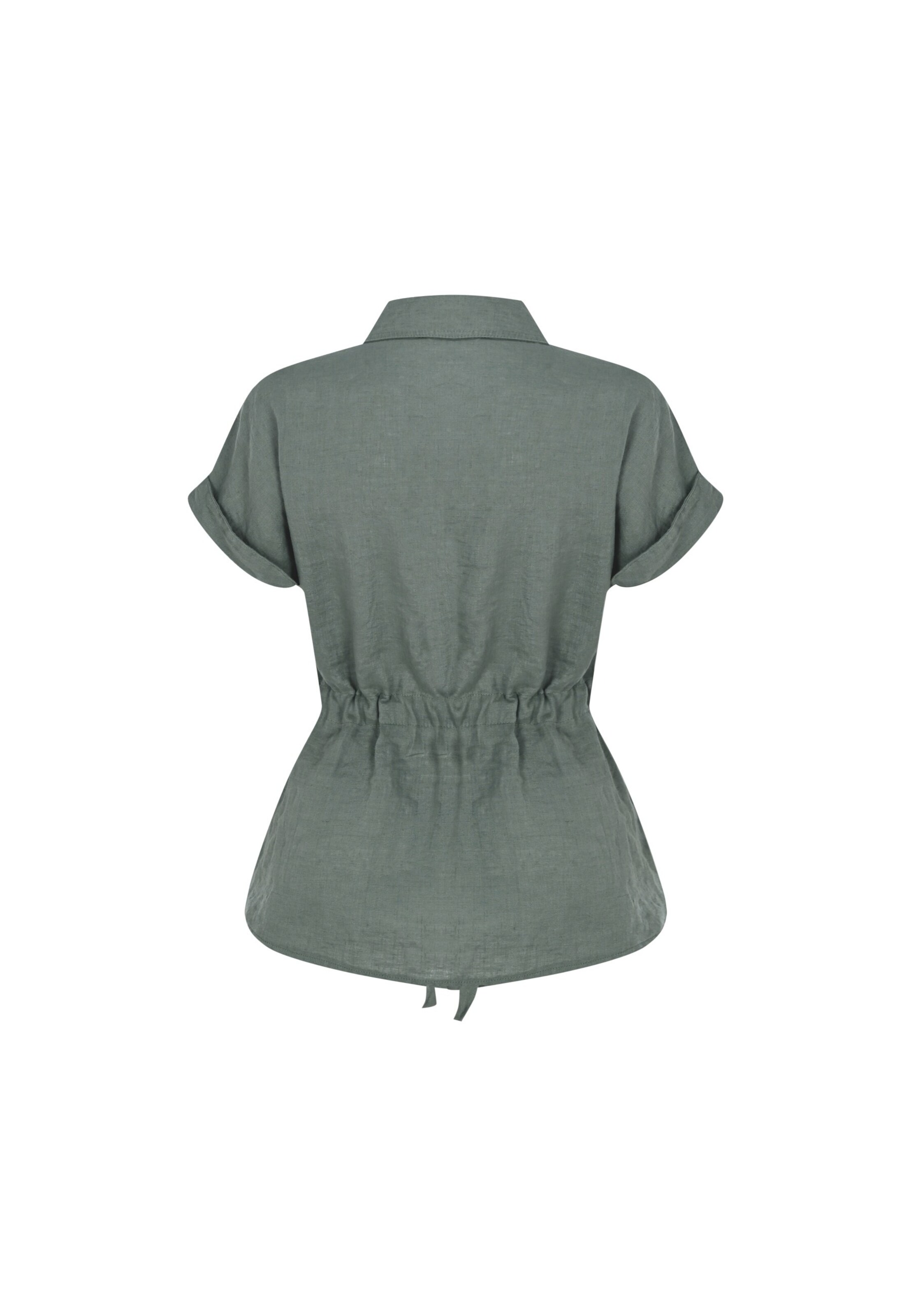 FRESHLIONS Kurzarmbluse 'Zoey' in Grün