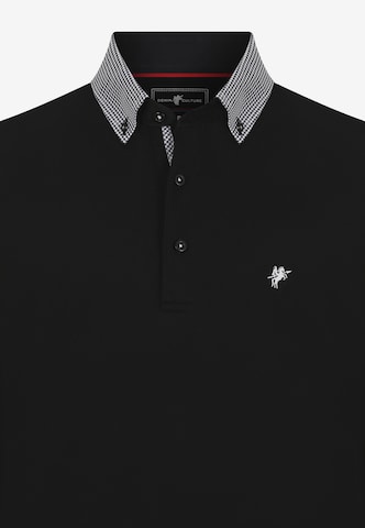 DENIM CULTURE Poloshirt 'Avery' in Schwarz