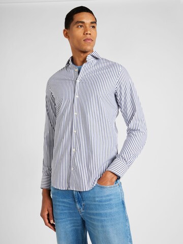 Tommy Hilfiger Tailored Slim Fit Риза 'CLASSIC' в синьо: отпред
