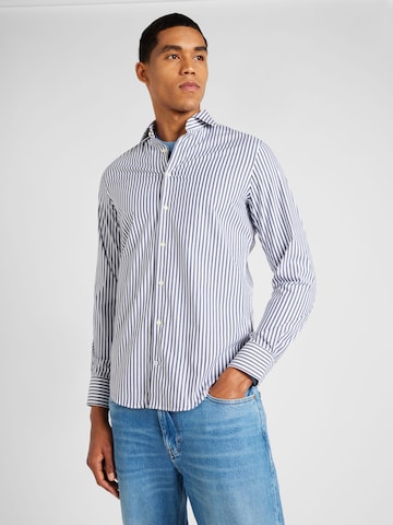 Coupe slim Chemise 'CLASSIC' Tommy Hilfiger Tailored en bleu : devant