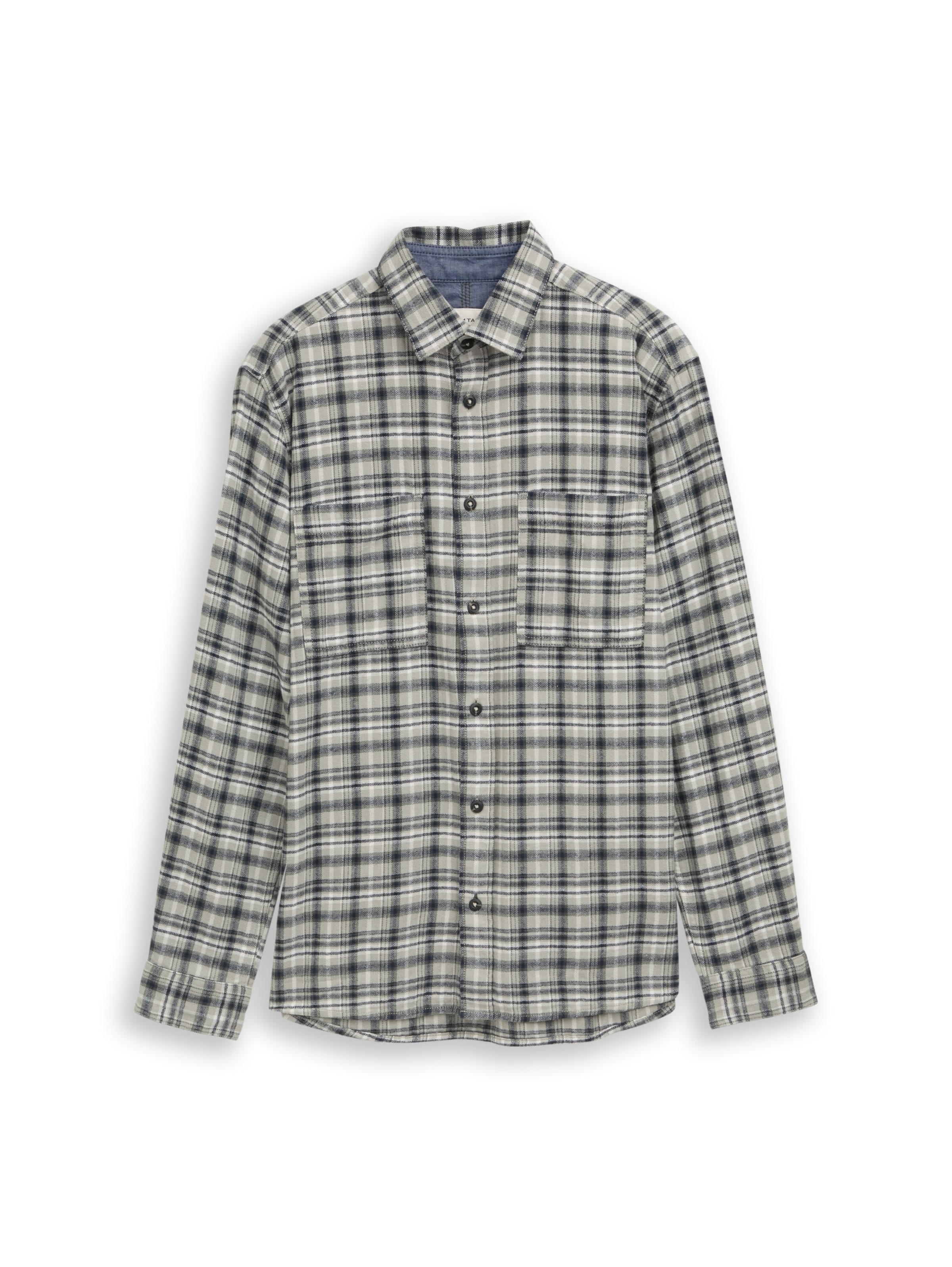 TOM TAILOR - Ajuste regular Camisa en verde: frente