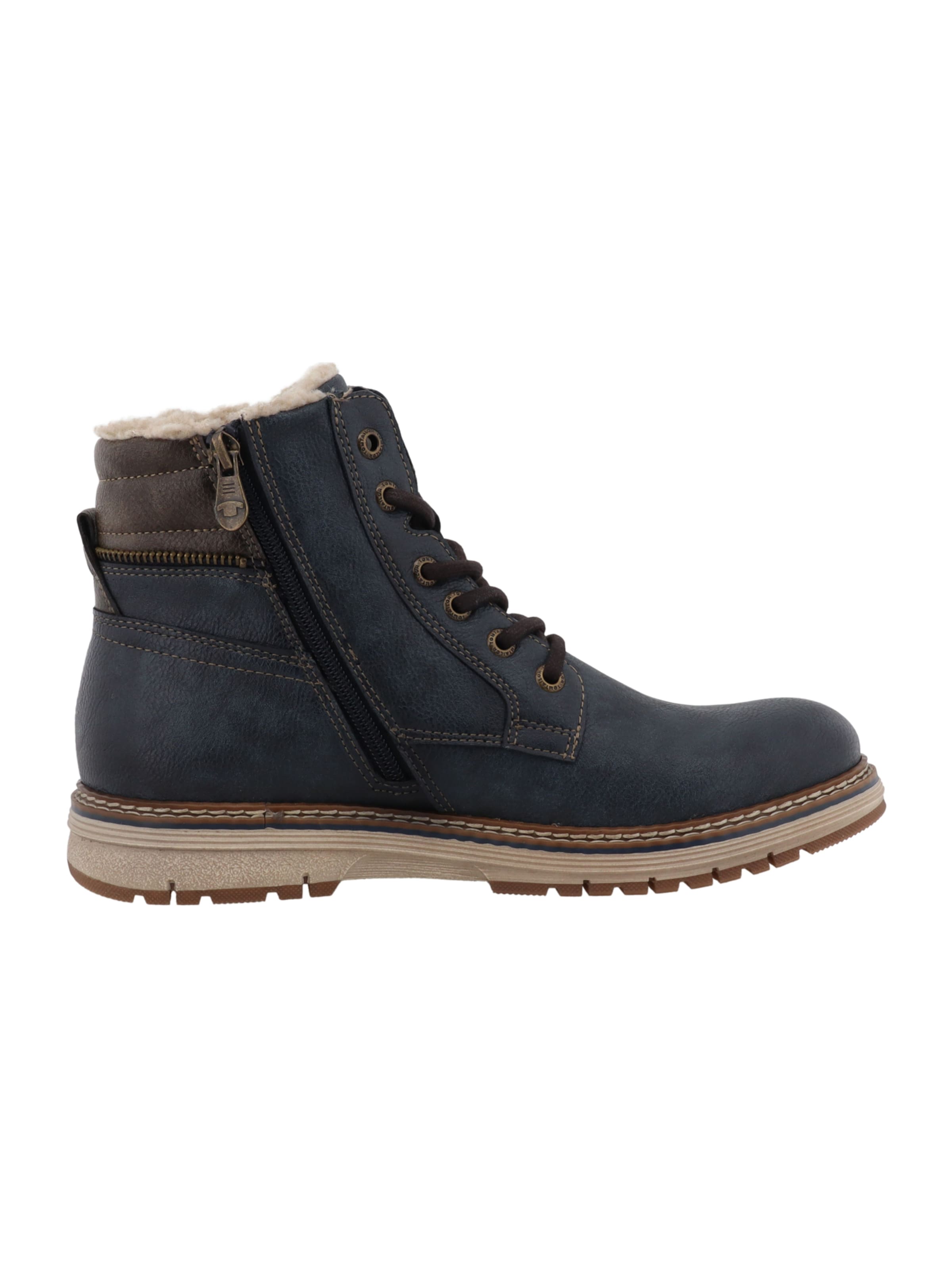 TOM TAILOR - Botas con cordones en azul