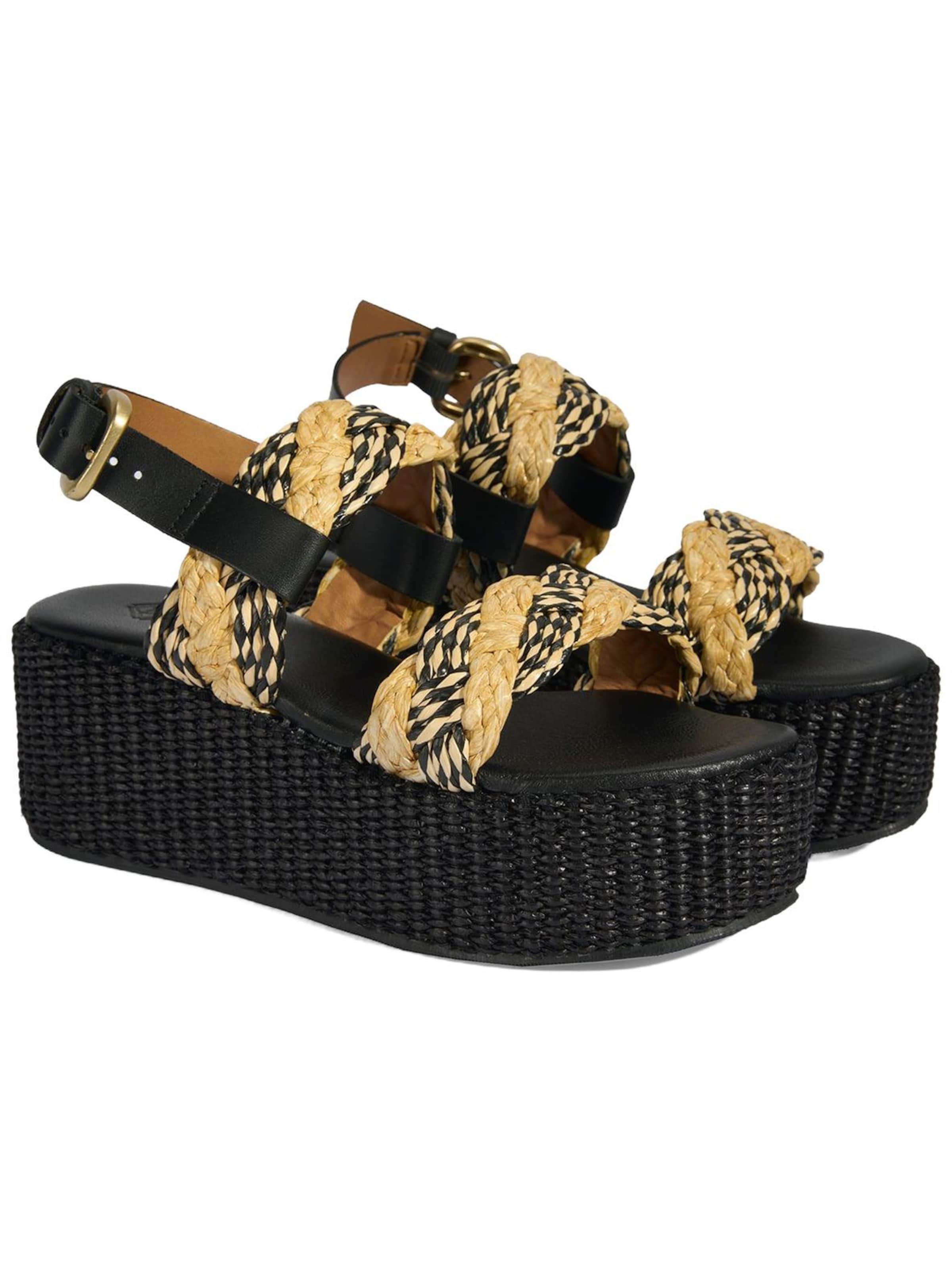 Desa - Sandalias 'Sandalen' en negro: frente