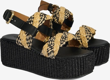 Desa - Sandalias 'Sandalen' en negro: frente