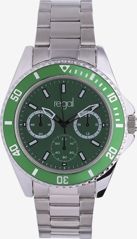 Montre à affichage analogique 'Minimalistisch' Lucardi en argent : devant