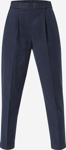 Sisley Pleated Pants in Blue: front