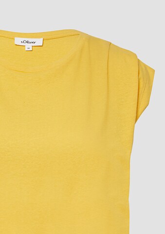 s.Oliver T-Shirt in Gelb