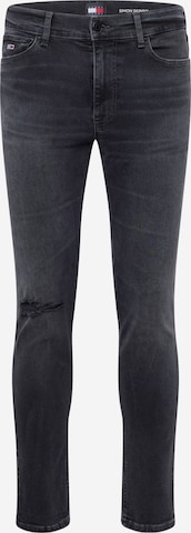 Tommy Jeans Skinny Jeans 'SIMON SKINNY' in Zwart: voorkant