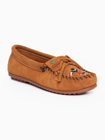 Mocassin 'Thunderbird' Minnetonka en marron