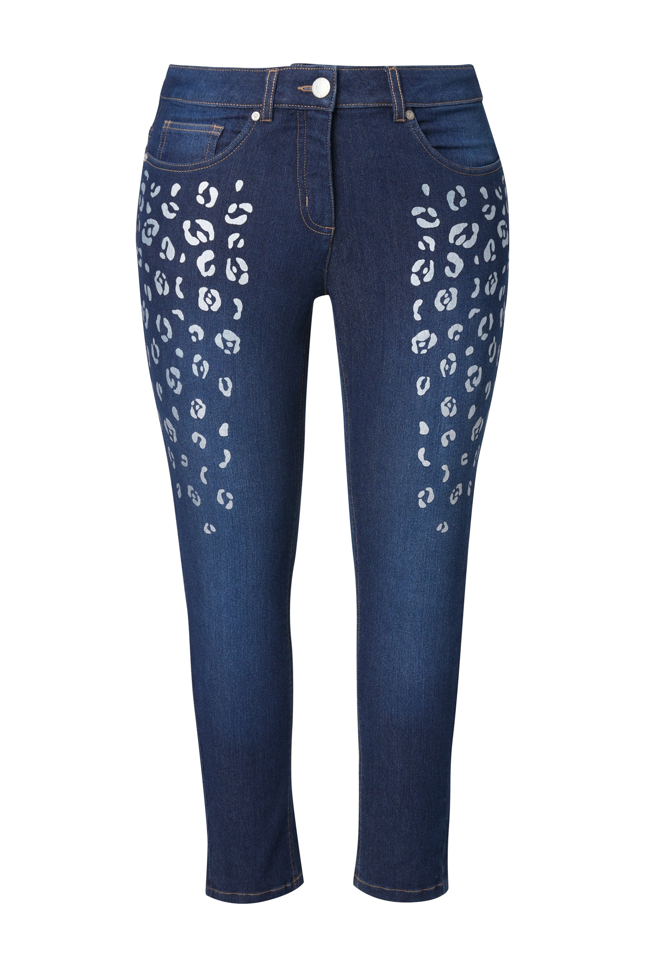 MIAMODA Skinny Jeans in Blauw: voorkant