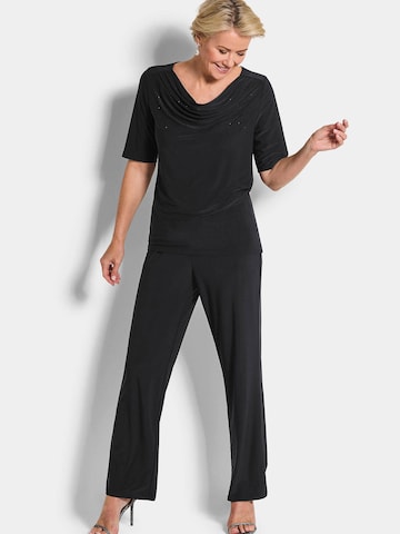 Goldner Shirt in Schwarz