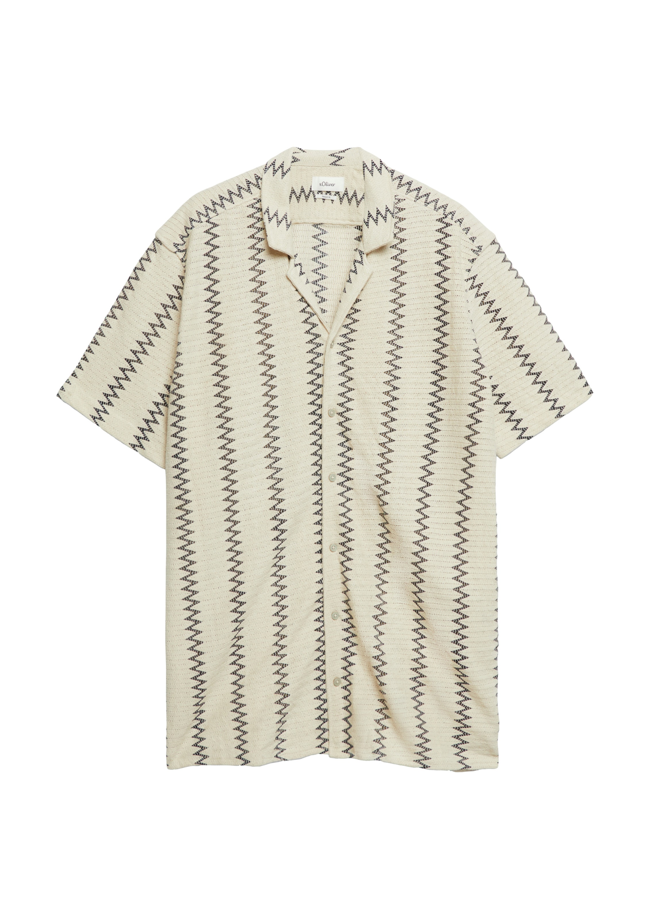 Coupe regular Chemise s.Oliver Red Label Big & Tall en beige : devant