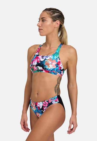 ARENA Bustier Bikini 'FLOWER' in Mischfarben: predná strana