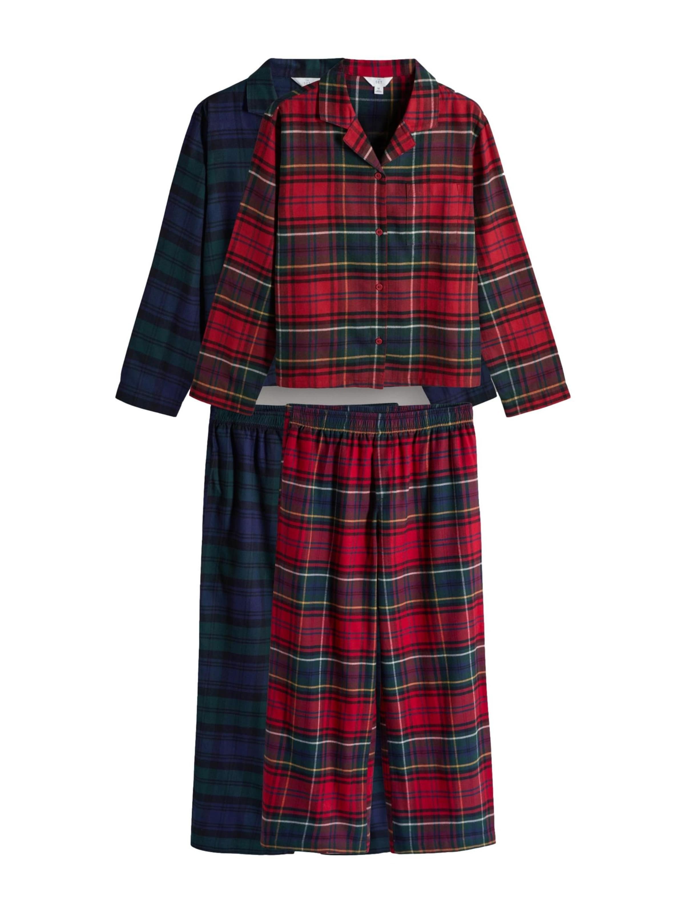 Pyjama long The Set en vert : devant