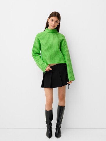 Bershka Sweter w kolorze zielony
