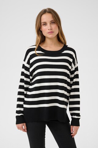 Pull-over 'Linna' Kaffe en noir : devant