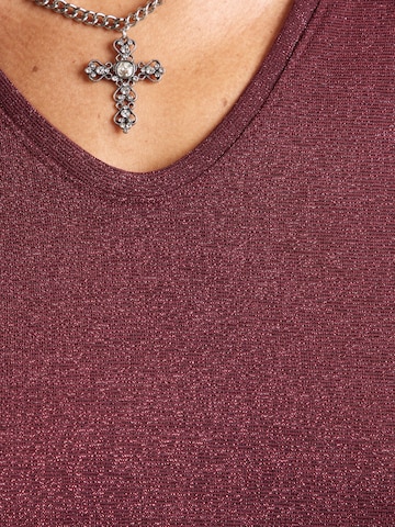 ONLY Shirt 'ONLSilvery' in Red
