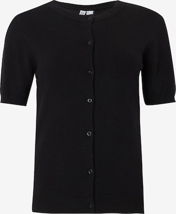 Cardigan 'PCNORA' PIECES en noir : devant