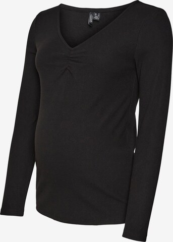 Vero Moda Maternity Shirt 'TYRA' in Zwart: voorkant