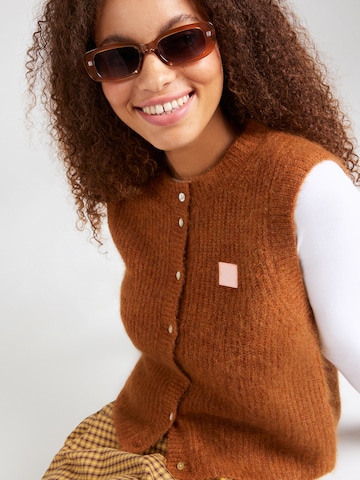 Vestă tricotată 'EAST19MCE24' de la AMERICAN VINTAGE pe maro