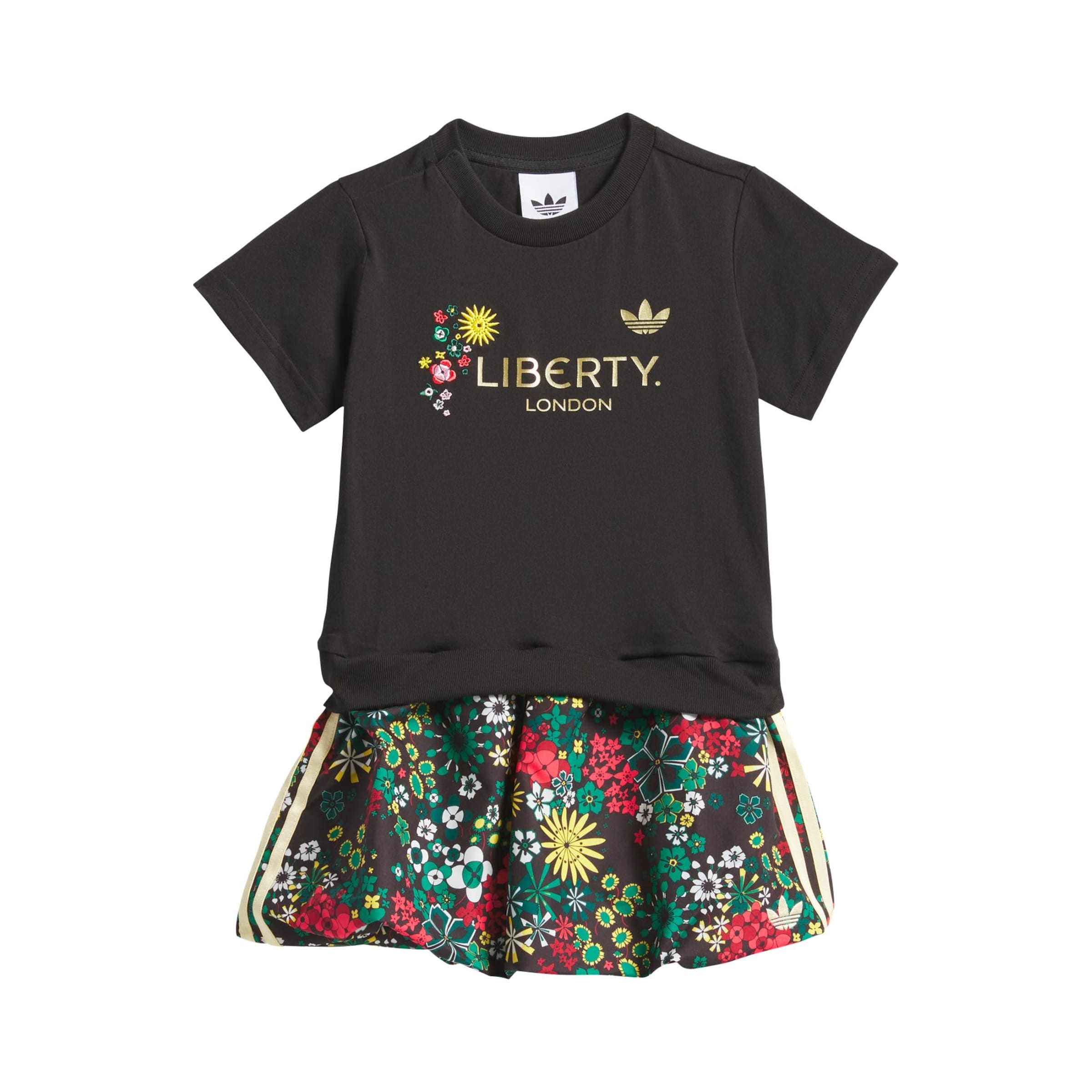 ADIDAS ORIGINALS Dress 'Adidas Originals x Liberty London' in Black: front