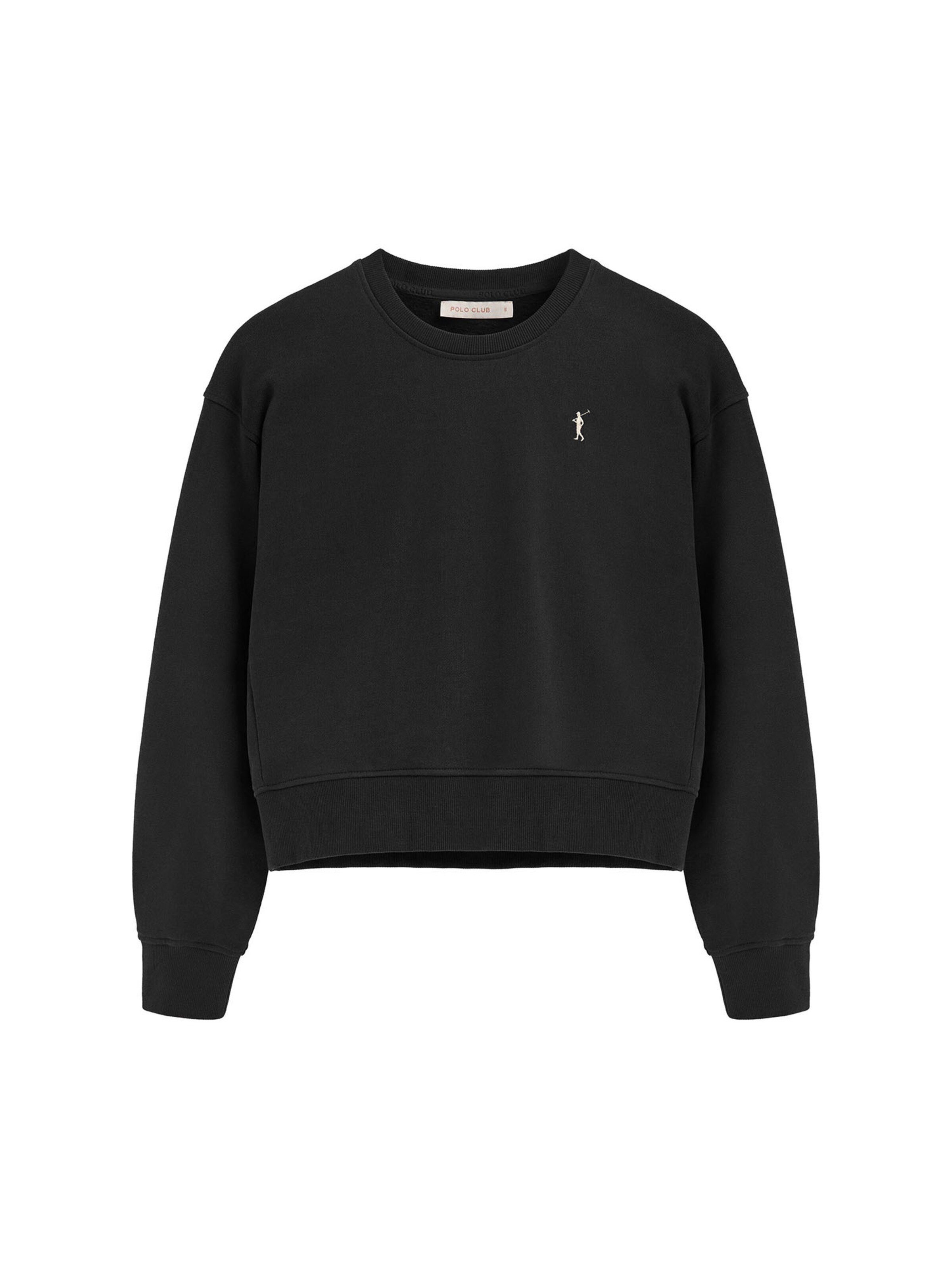 Polo Club Sweatshirt in Black: front
