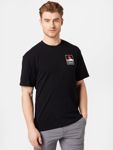 EDWIN Shirt 'Sunset' in Black: front