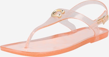 Flip-flops 'Natalee' de la COACH pe roz: față
