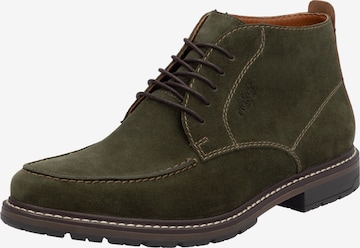 Chaussure à lacets Rieker en vert : devant