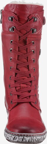 KRISBUT Lace-Up Boots in Red