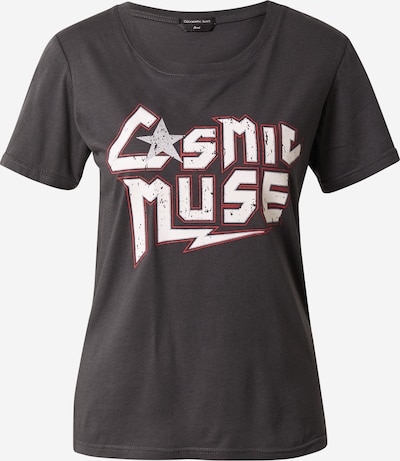 Colourful Rebel Camisa 'Cosmic Muse' em antracite / vermelho / branco, Vista do produto