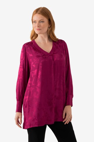 Ulla Popken Blouse in Roze: voorkant