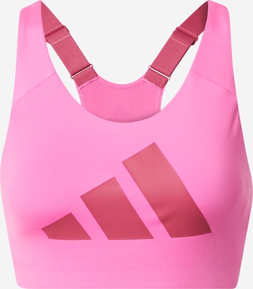 ADIDAS PERFORMANCE Sport bh 'ALPHA' in Roze: voorkant