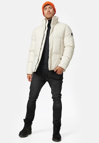 INDICODE JEANS Winter Jacket 'Lanse' in Beige