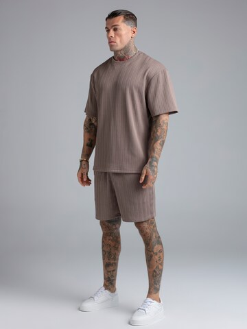 T-Shirt SikSilk en marron