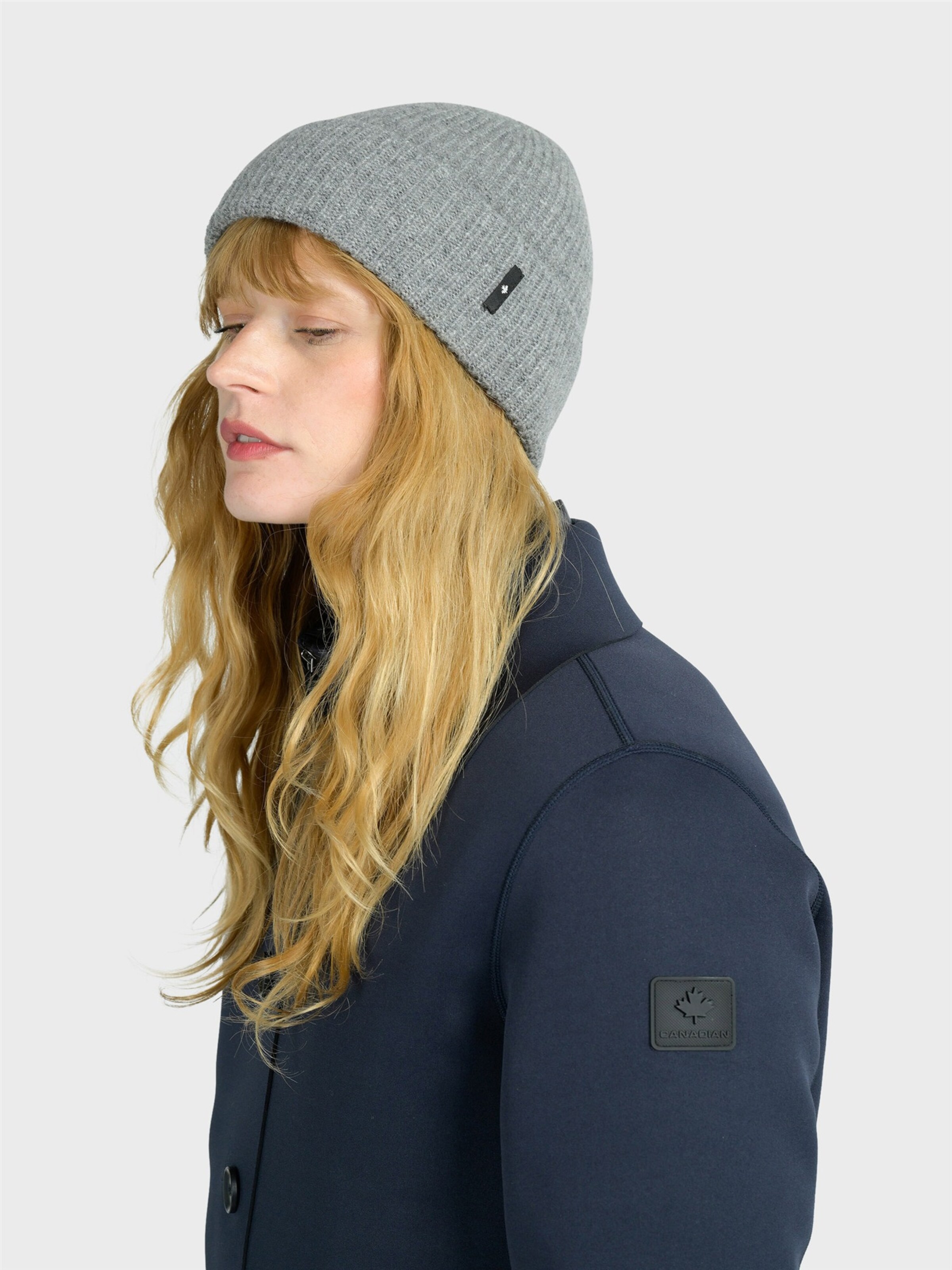 Canadian Classics Beanie in Grey: front