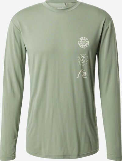 QUIKSILVER Sporta krekls 'COASTAL RUN', krāsa - bēšs / gaiši zaļš, Preces skats