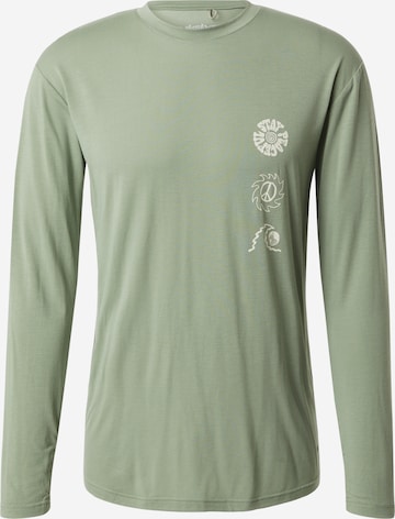 QUIKSILVER - Camiseta funcional 'COASTAL RUN' en verde: frente