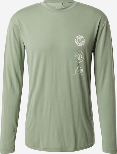 QUIKSILVER Funkcionalna majica 'COASTAL RUN' | bež / svetlo zelena barva, Prikaz izdelka