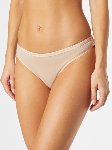 Calvin Klein Underwear - regular Tanga en beige: frente