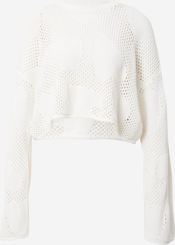 Pull-over Monki en blanc : devant