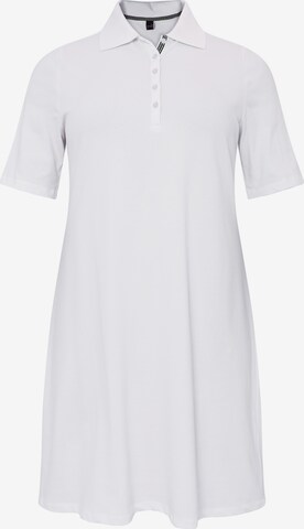 Yoek Shirt Dress in White: front