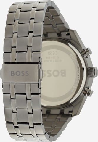 BOSS Black Uhr 'SKYTRAVELLER' in Grau