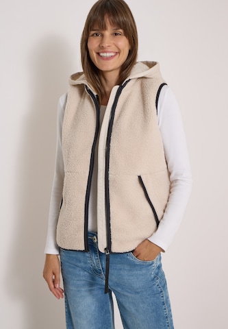 CECIL Vest in Beige: front