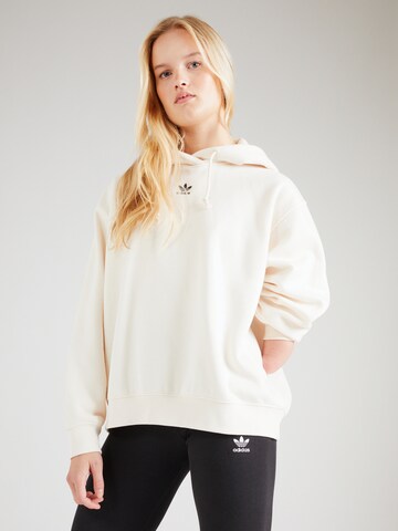 ADIDAS ORIGINALS Sweatshirt 'Adicolor Essentials friend' in White: front