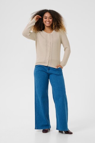 Cardigan 'Dela' Cream en beige
