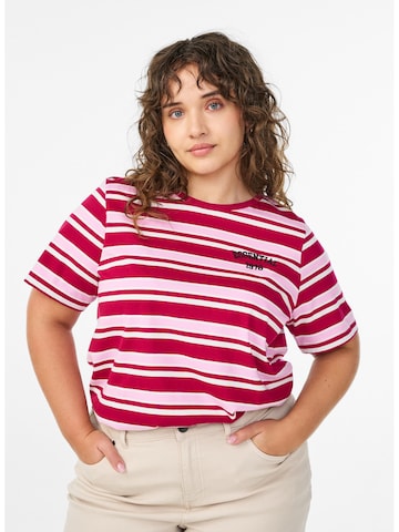 Zizzi Shirt 'Mallis' in Rood: voorkant